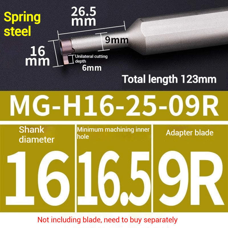 1020-Bore groove cutter small hole internal groove cutter grain deepening groove small bore cutter CNC cutter comma blade digging groove cutter bar Shandong Denso Pricision Tools Co.,Ltd.